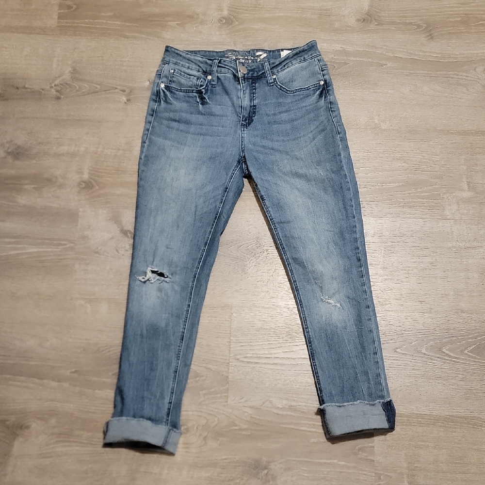 Seven7 Light Blue Boyfriend Jeans